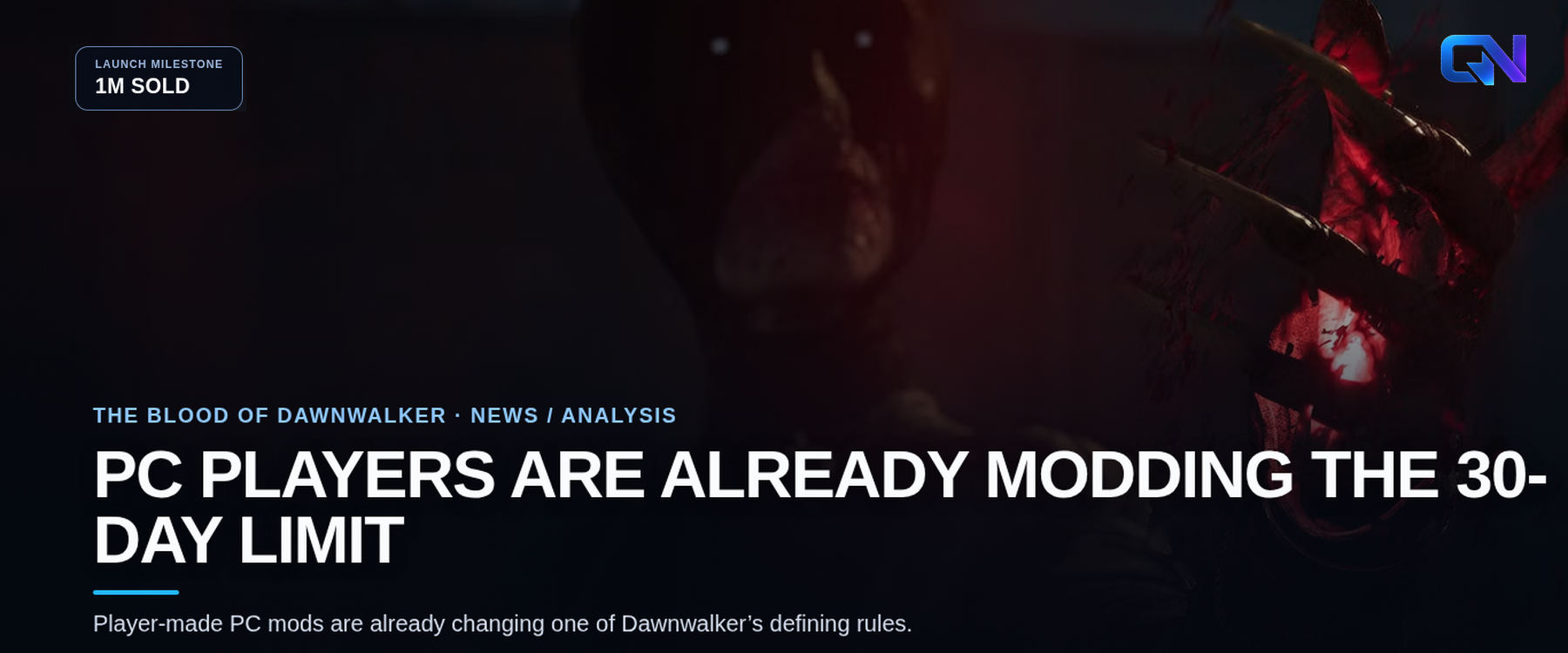 Dawnwalker sold a million copies, and PC players are already rewriting its 30-day rule